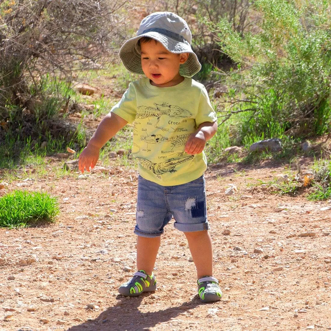 pediped Unisex-Child Sahara Flat