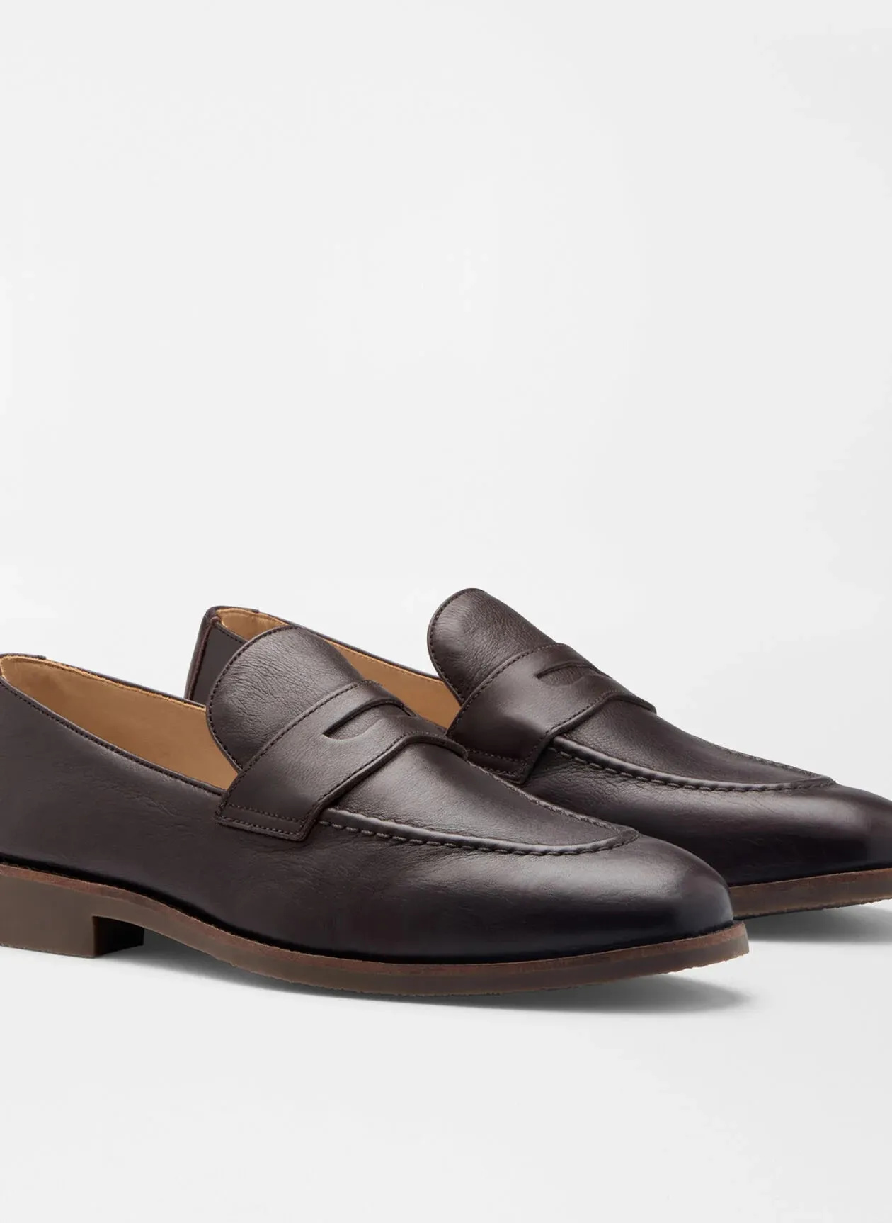 Peter Millar Madison Penny Loafer: Chocolate