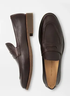 Peter Millar Madison Penny Loafer: Chocolate