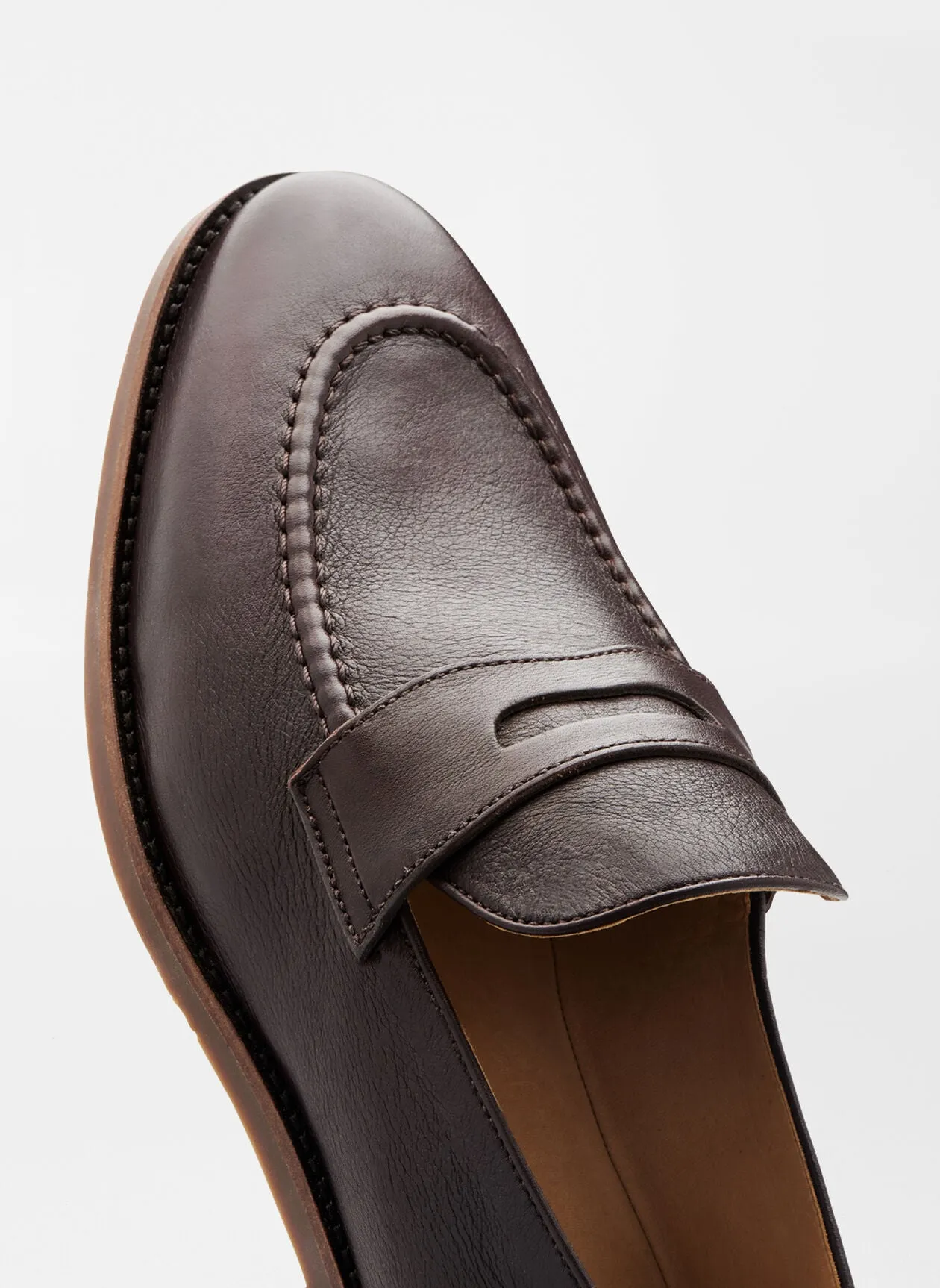 Peter Millar Madison Penny Loafer: Chocolate