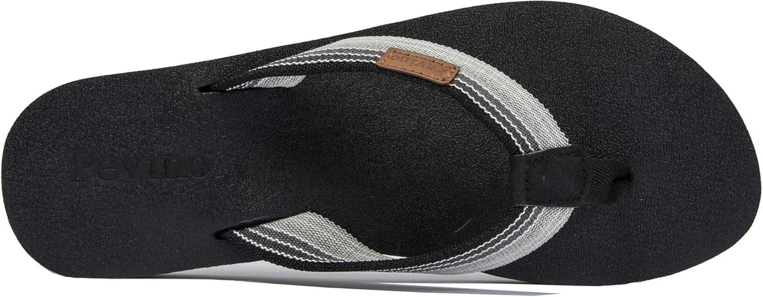 Pevino Women's Orthotic Flip Flops,Casual Comfortable Yoga Mat Thong Sandal with Arch Support