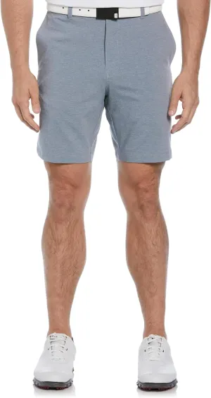 PGA TOUR Men's 8” Heather Performance Stretch Golf Shorts with Active Waistband, Moisture-Wicking, Sun Protection