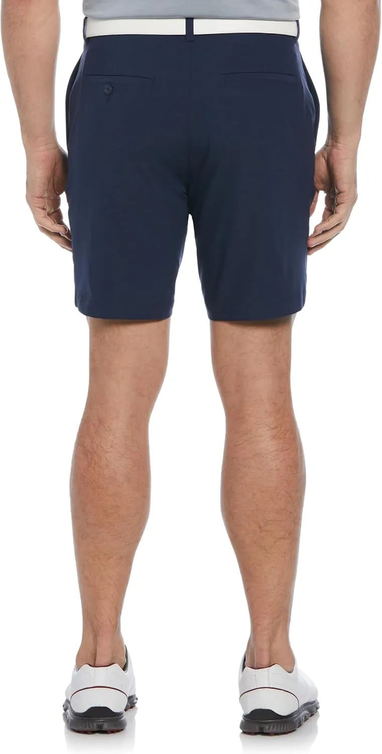 PGA TOUR Men's 8” Heather Performance Stretch Golf Shorts with Active Waistband, Moisture-Wicking, Sun Protection