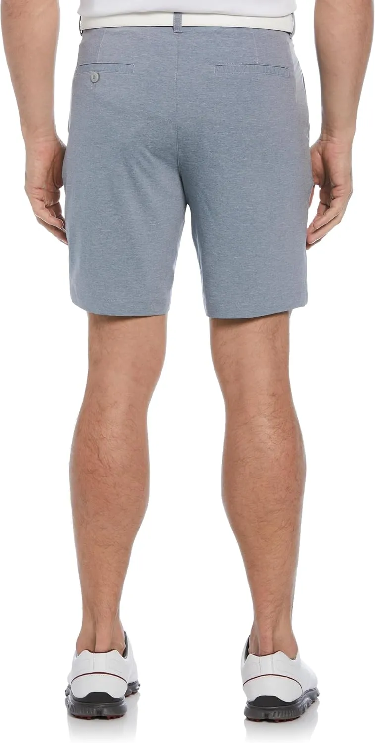 PGA TOUR Men's 8” Heather Performance Stretch Golf Shorts with Active Waistband, Moisture-Wicking, Sun Protection