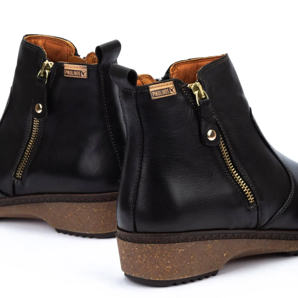 Pikolinos Granada Black Leather Boot (Women's)