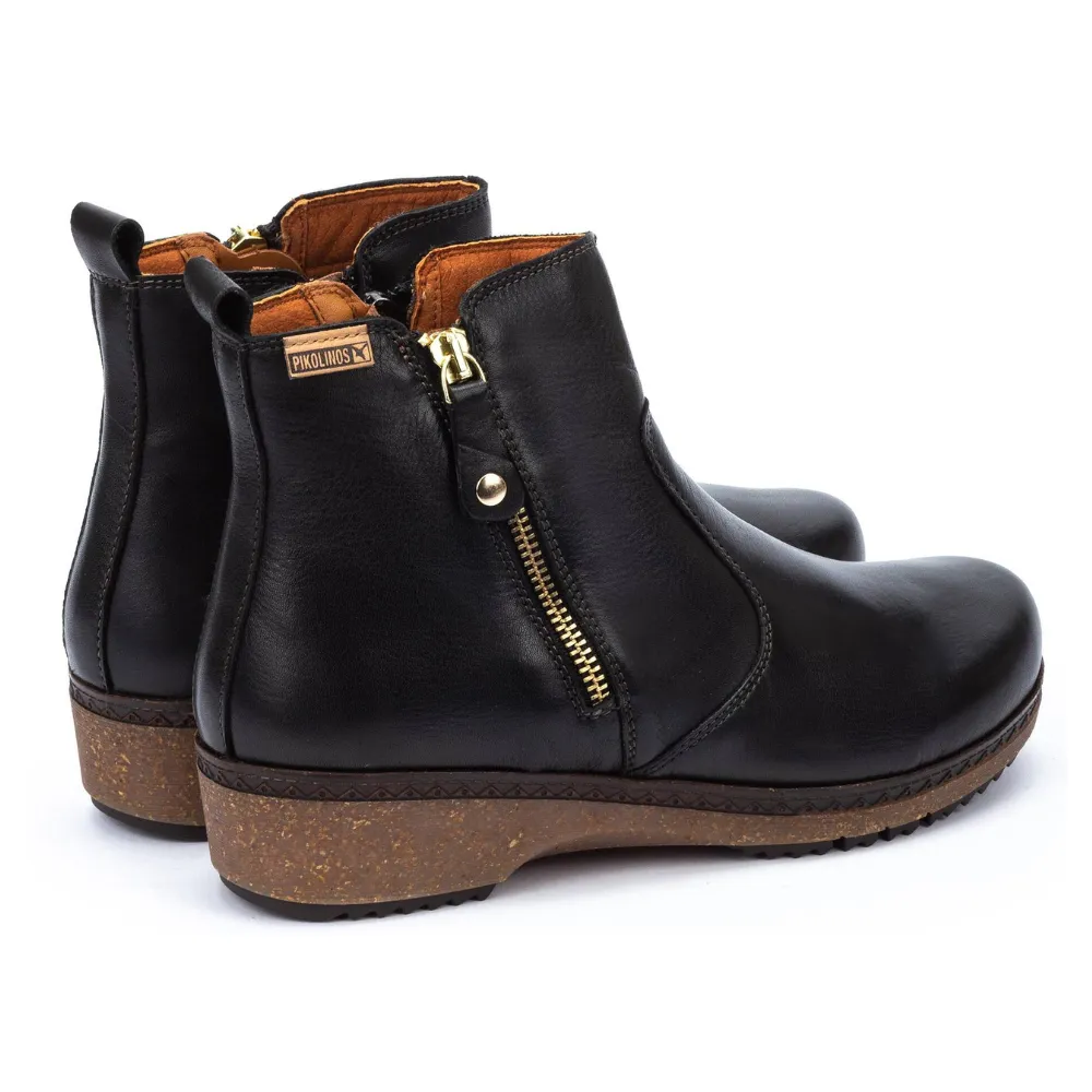 Pikolinos Granada Black Leather Boot (Women's)