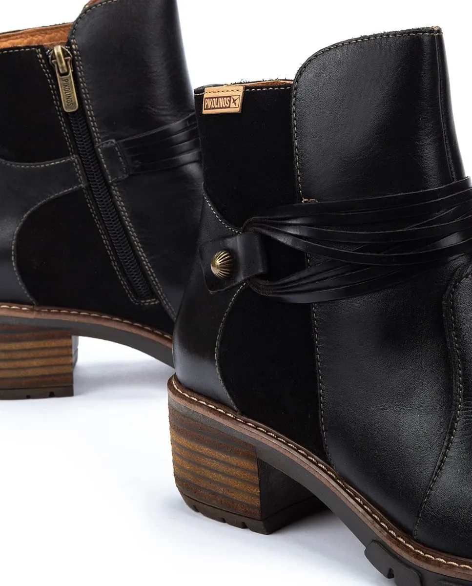 PIKOLINOS High-Heel Ankle Boot Leather San Sebastia for Woman