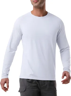Pioneer Camp Men's Sun UV Protection SPF Shirts UPF50  Rash Guard Long Sleeve Lightweight Hiking Quick Dry Running Swim Shirt