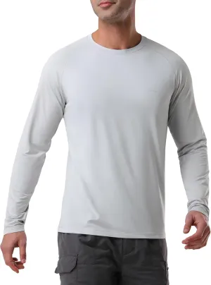 Pioneer Camp Men's Sun UV Protection SPF Shirts UPF50  Rash Guard Long Sleeve Lightweight Hiking Quick Dry Running Swim Shirt