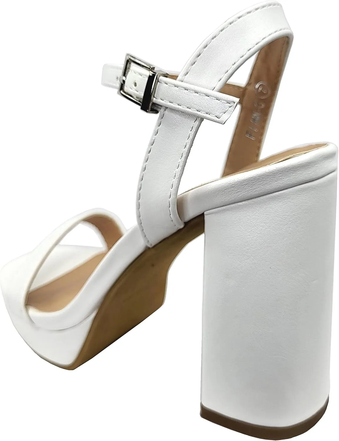 Platform Chunky Heel Open Toe Sandal Ankle Strap