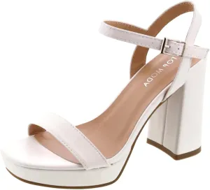Platform Chunky Heel Open Toe Sandal Ankle Strap