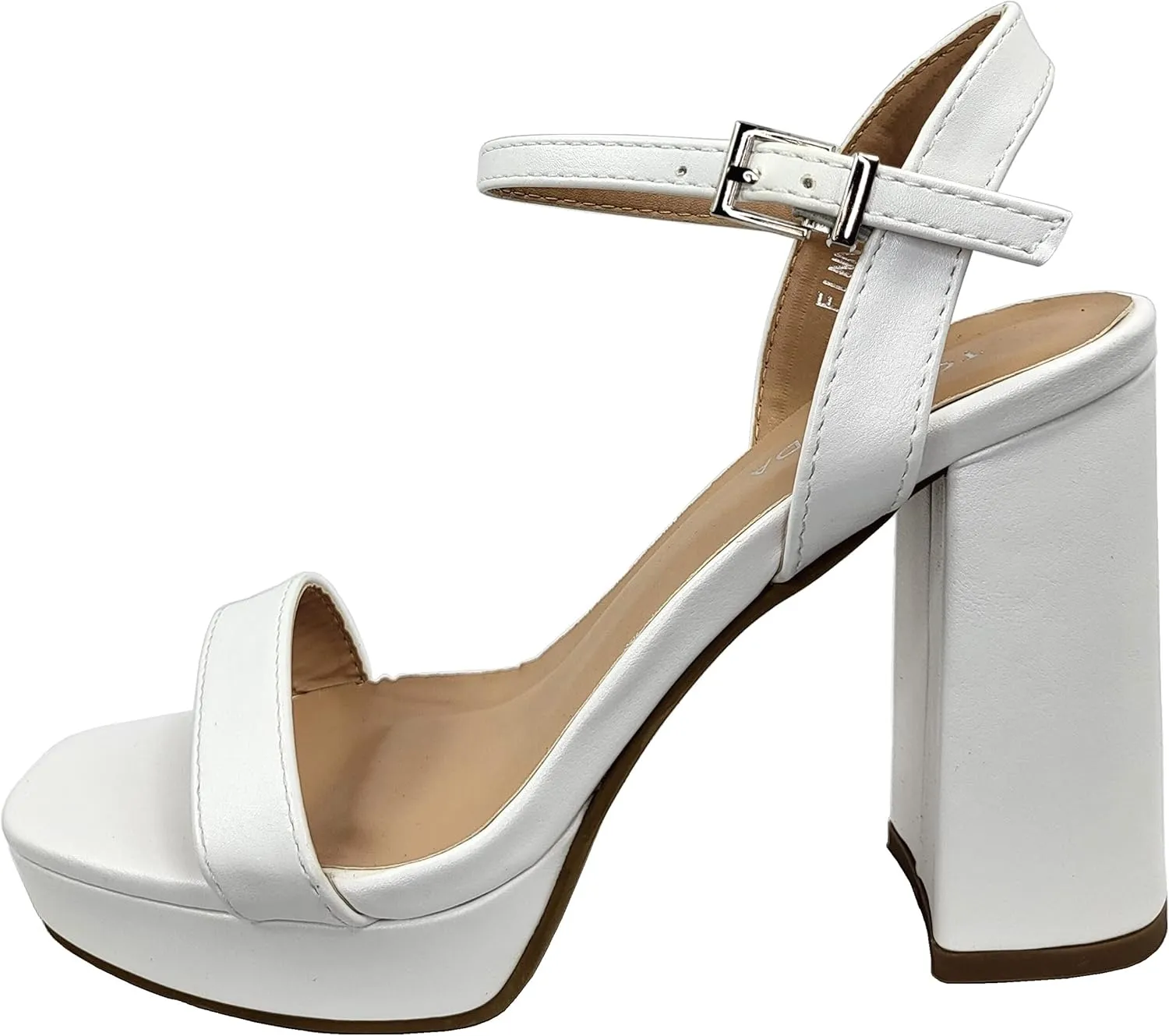 Platform Chunky Heel Open Toe Sandal Ankle Strap