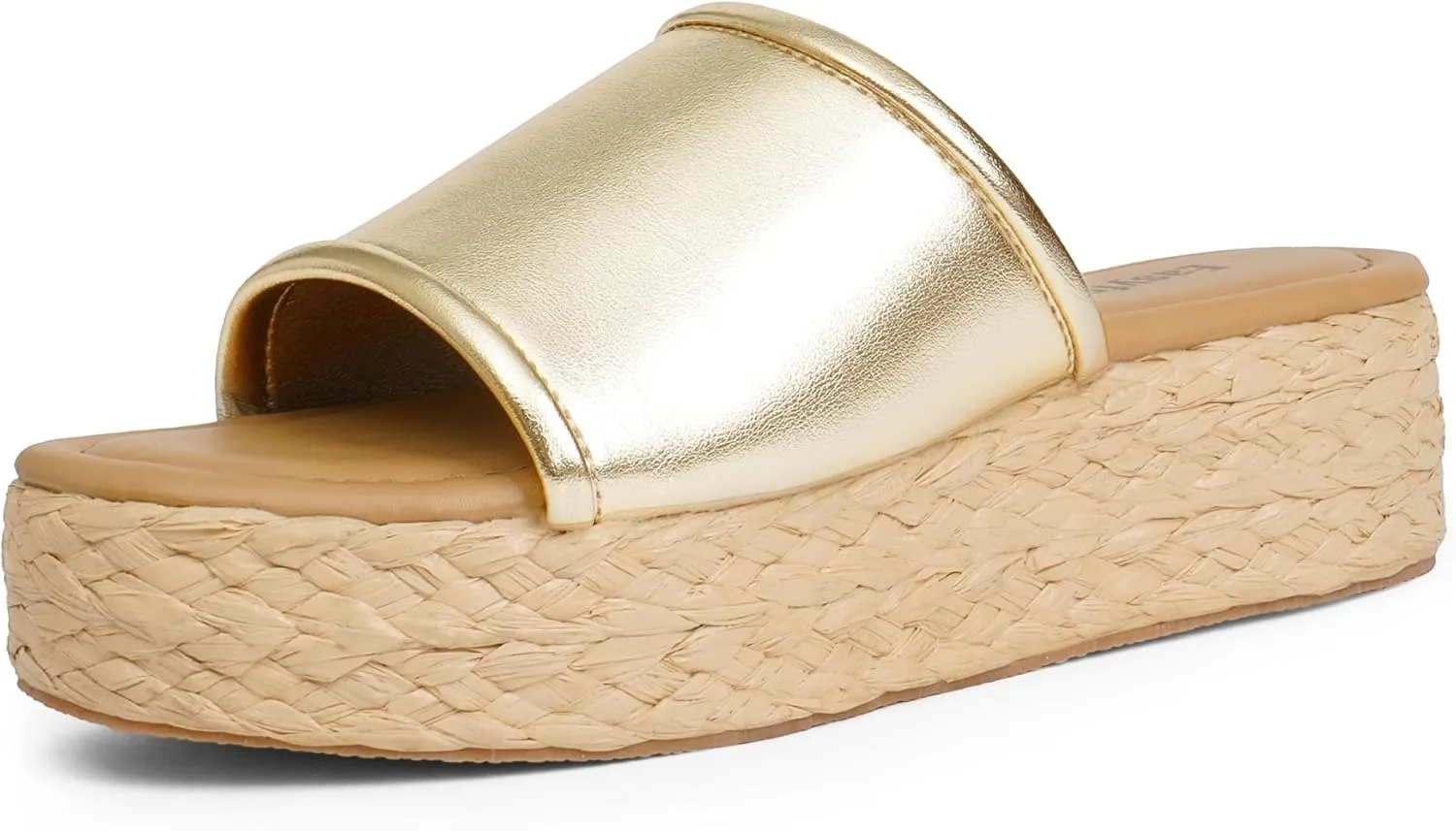 Platform Sandals Women Braided Sandals Slip on Wedge Sandal Summer Beach Wedge Dressy Sandal