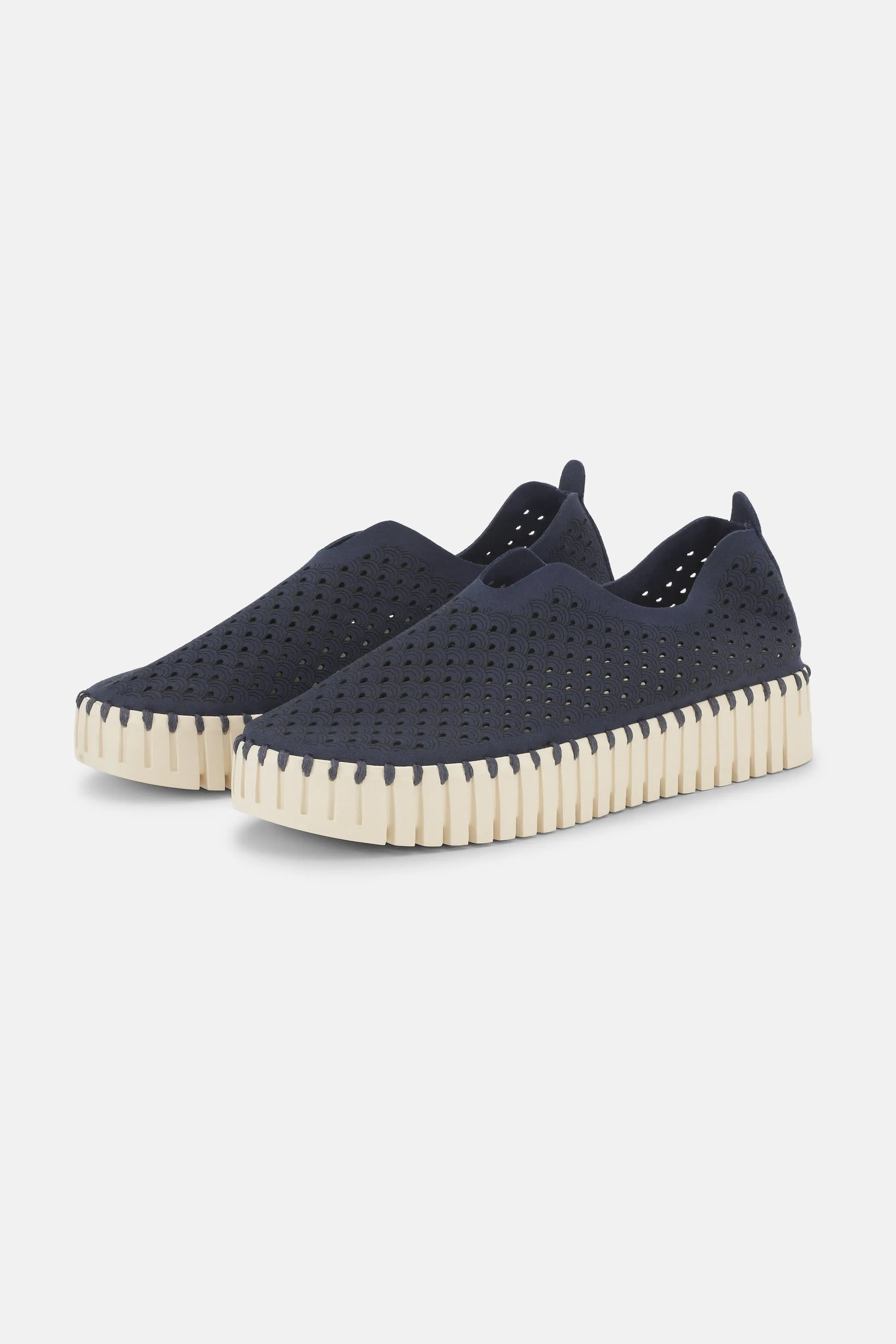 Platform Tulip Slipper - Dark Indigo
