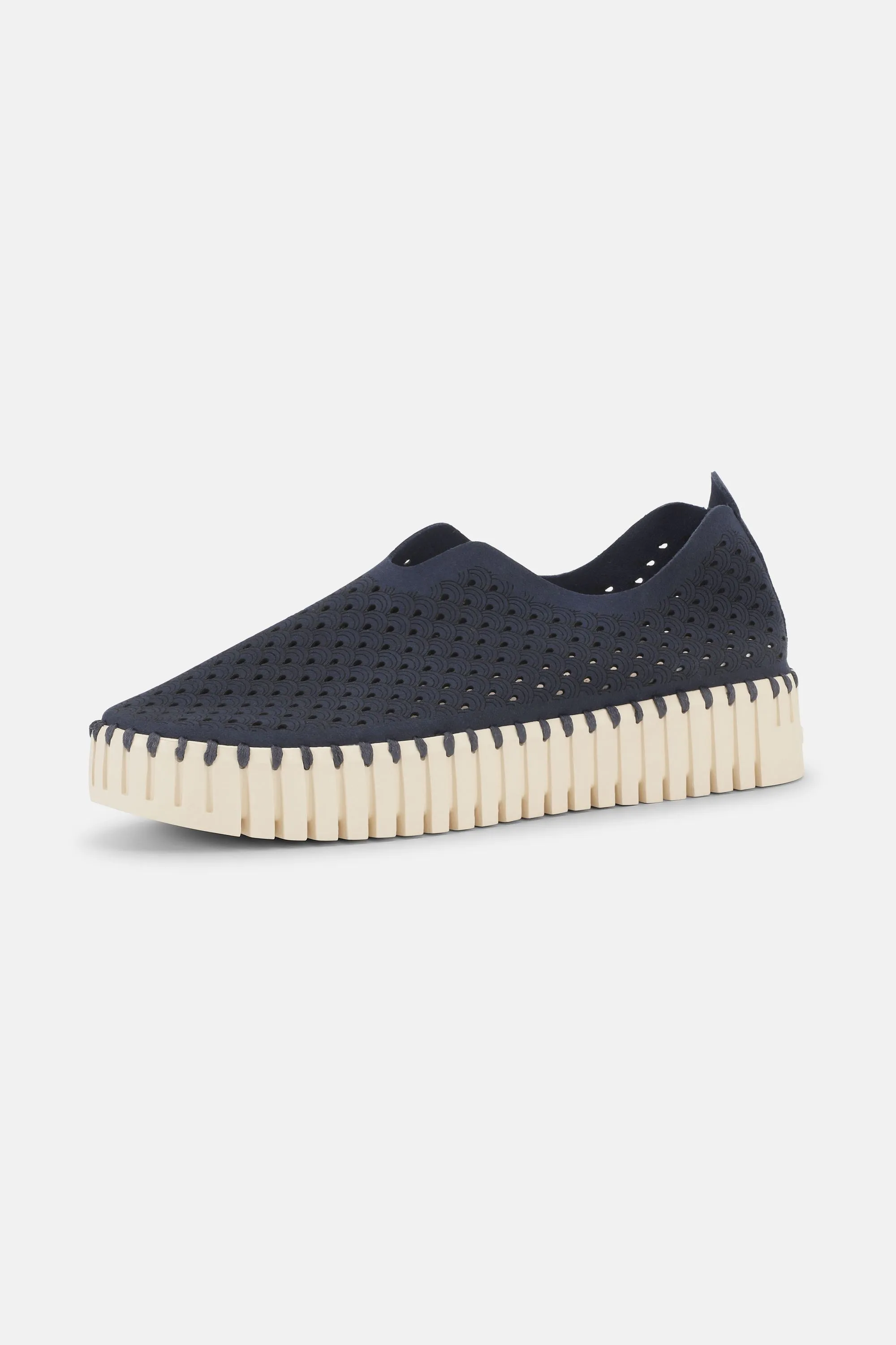Platform Tulip Slipper - Dark Indigo