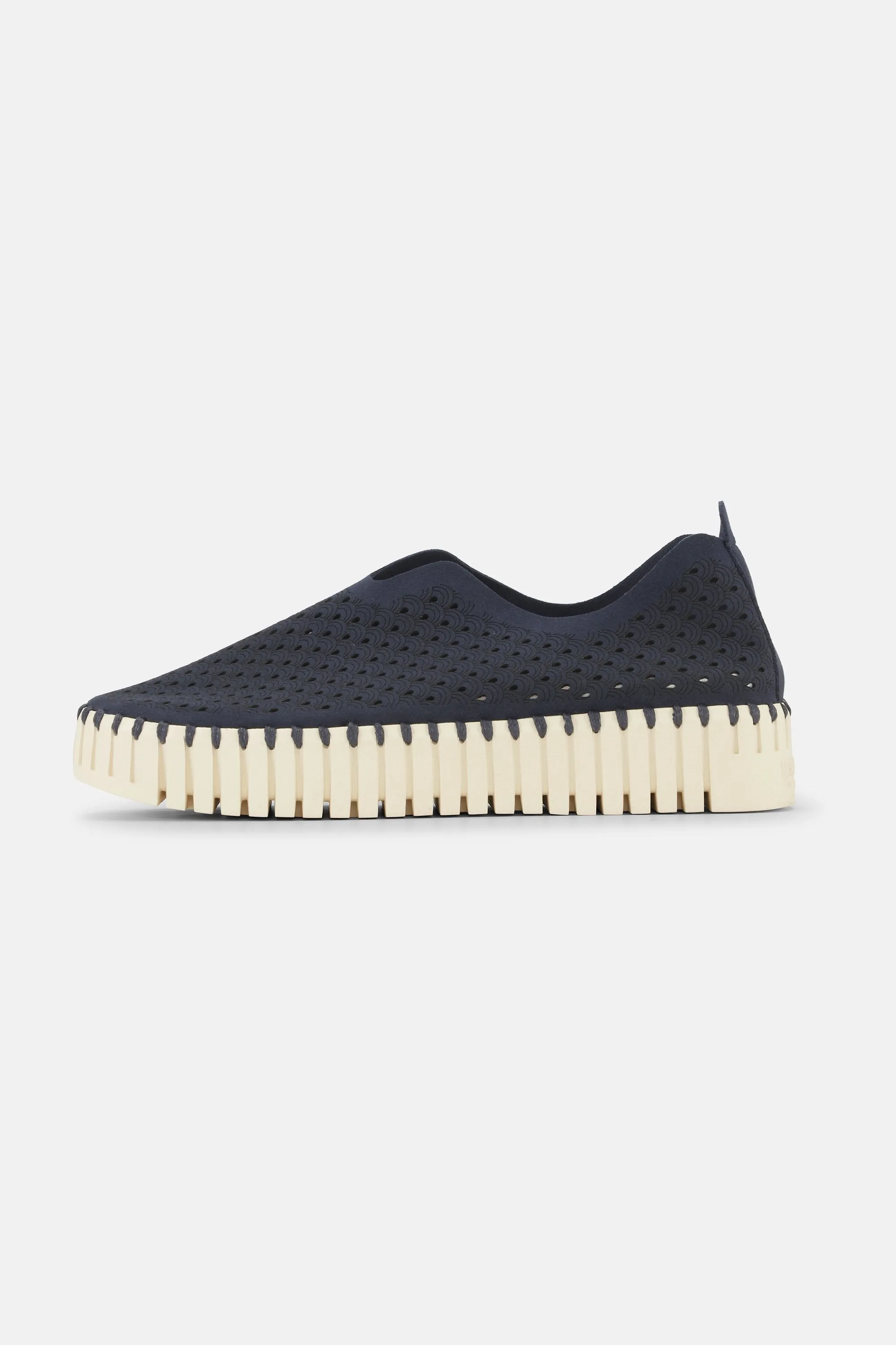 Platform Tulip Slipper - Dark Indigo