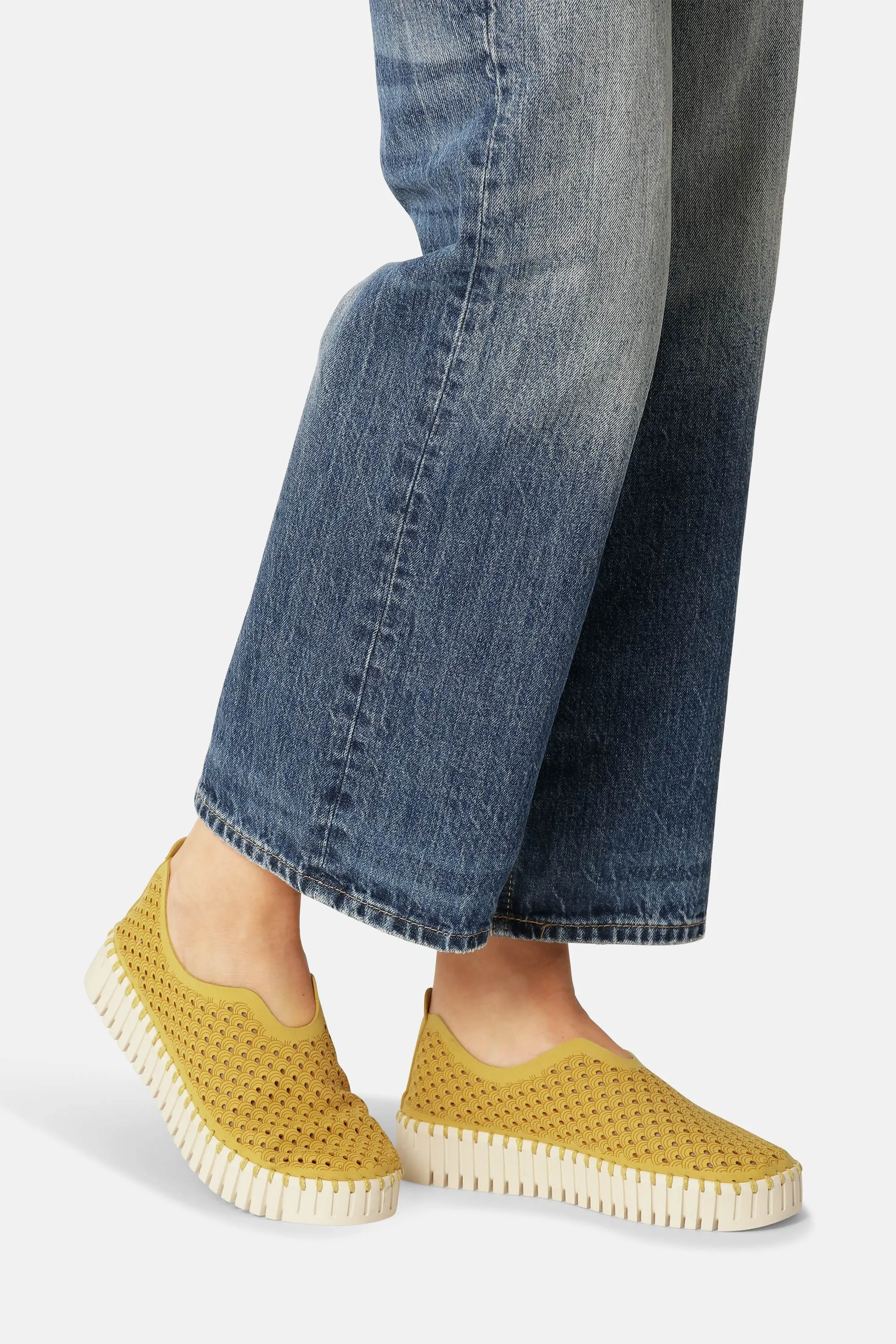 Platform Tulip Slipper - Golden Rod