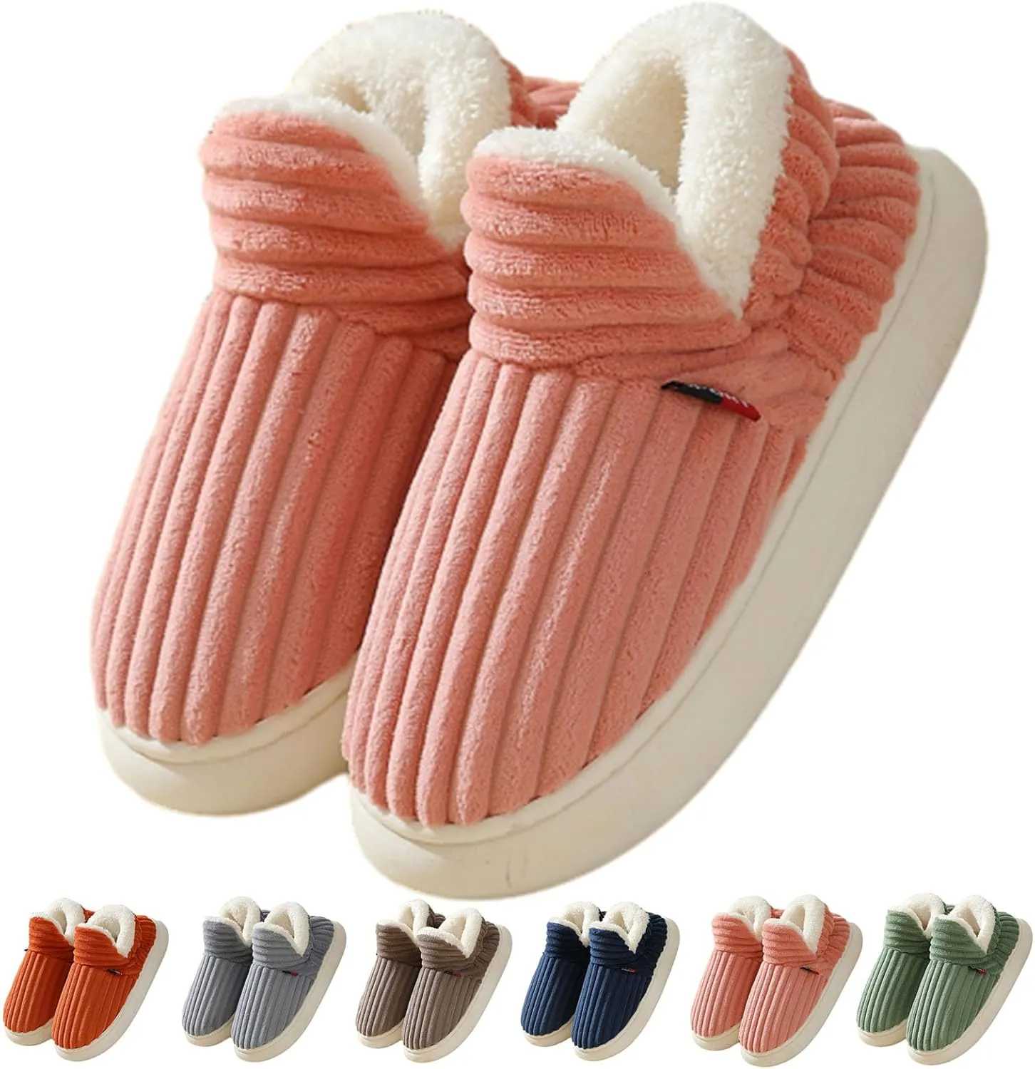 Pluffi Cozy Stylish Slipper, Pluffi Slipper Booties, Winter Fuzzy Warm Thick-Soled Plush House Cloud Slides Men Women