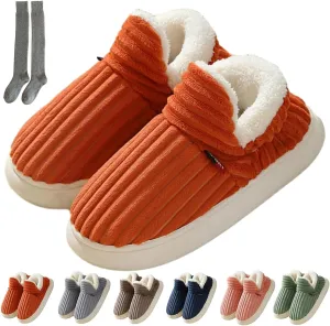 Pluffi Cozy Stylish Slipper, Pluffi Slipper Booties, Winter Fuzzy Warm Thick-Soled Plush House Cloud Slides Men Women