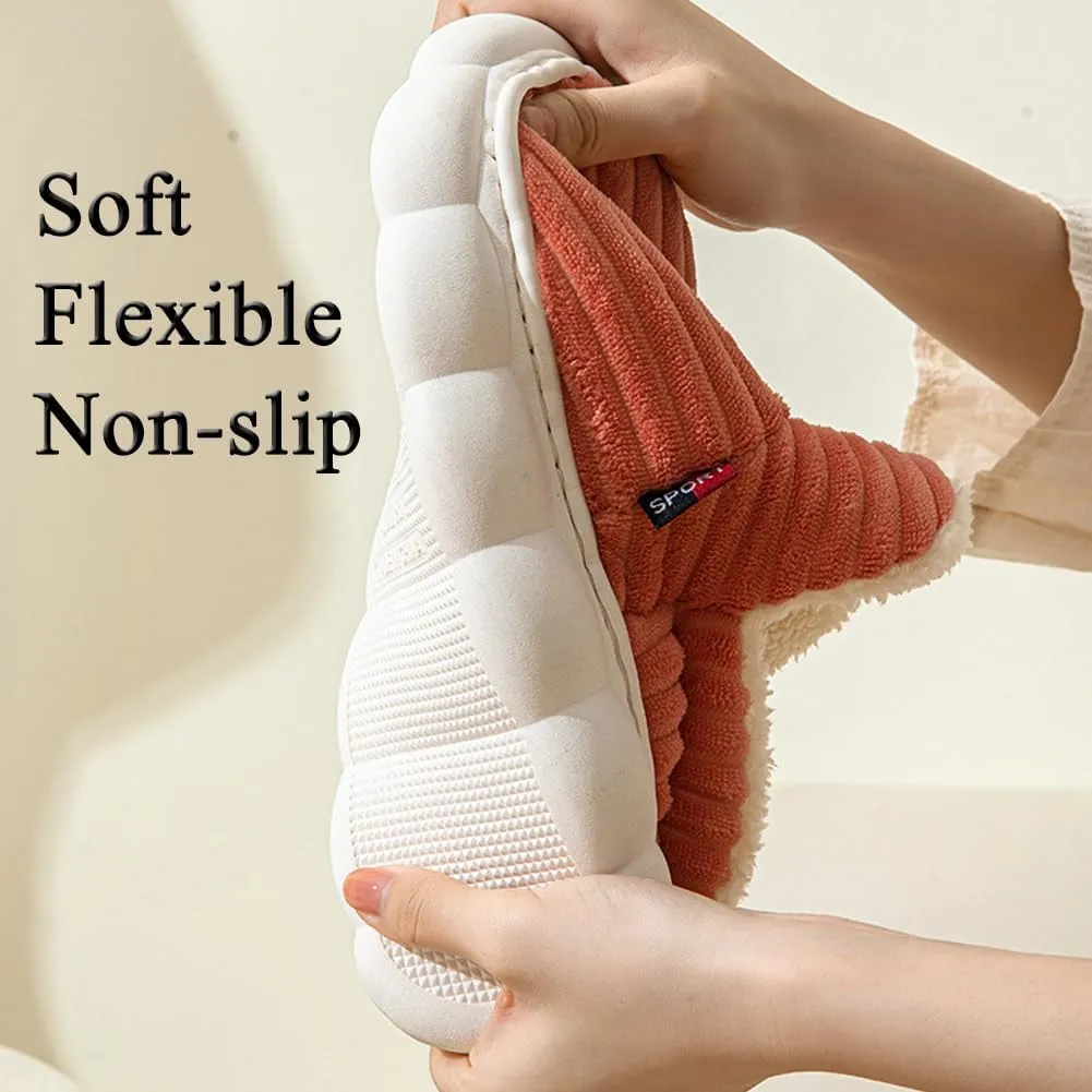 Pluffi-Pluffi Slipper Booties, Pluffi The Cozy Stylish Slipper, Winter Anti-Slip Fuzzy Warm Comfy Cloud Slippers Women Men