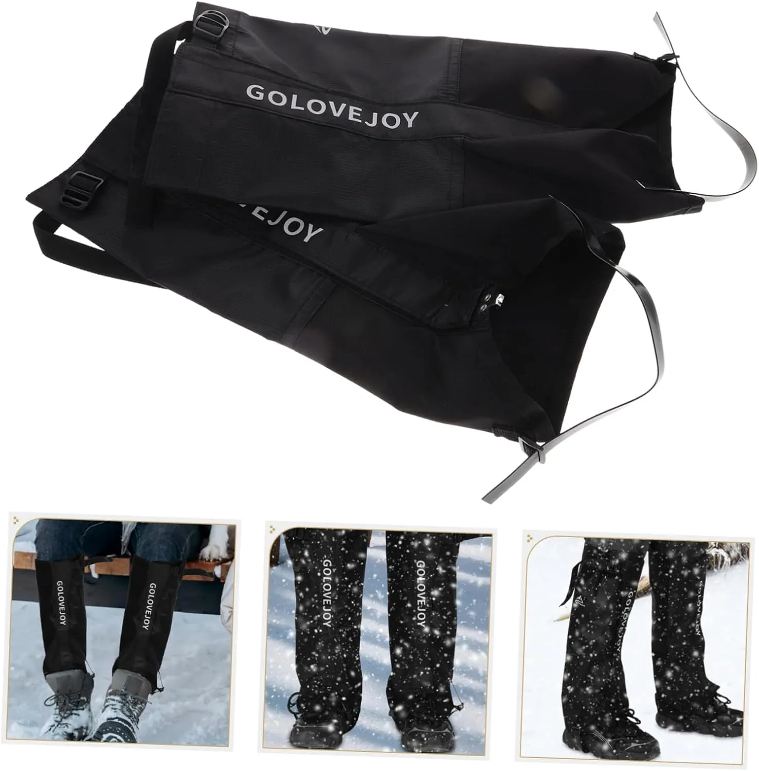 POPETPOP Hiking Trekking Gaiters Boot Snow Legging Gaiter Outdoor Winter Waterproof Leg Gaiters for Cover Hiking