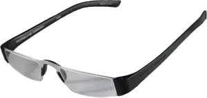 Porsche Design  1.50 Lightweight Reading Tool Model P'8801 ~ Titan/Black Color Frame with Anti-Reflection coated lenses - Can be folded extremely flat to fit into breast pocket.  1.50 Dioptre Lenses