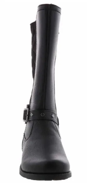 Rachel Samara Girl's Black Tall Zip-Up Fashion Boot SAMARA-Blk