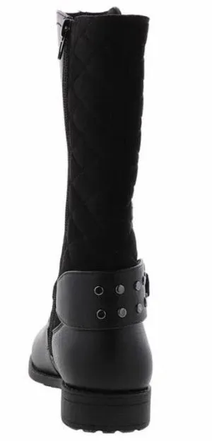 Rachel Samara Girl's Black Tall Zip-Up Fashion Boot SAMARA-Blk