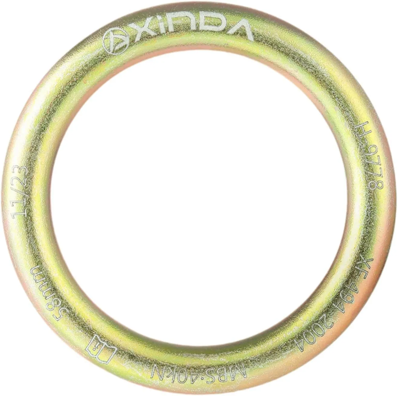 Rappel Ring 40kN Lightweight Rope Connector for Aerial Work Outdoor Sports