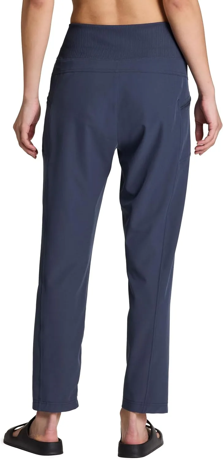 RBX Active Women's Ankle Pant, Lightweight Quick Drying Stretch Woven Casual Weekend Pant with Pockets