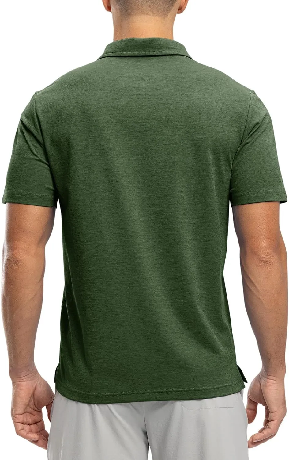 Rdruko Men's Polo Shirts Short Sleeve Dry Fit Golf Shirt with Pocket Collared Tee Shirts Athletic Casual