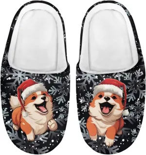 Renewold Boys Girls House Slipper Kids Warm Plush Winter Cotton Slippers Slip On Nonslip Indoor Slippers Shoes