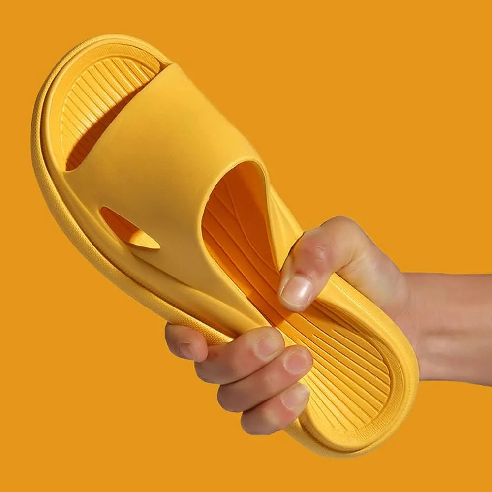 Rojeam Women & Men Shower Slippers Open Toe House Slides Bathroom Sandals