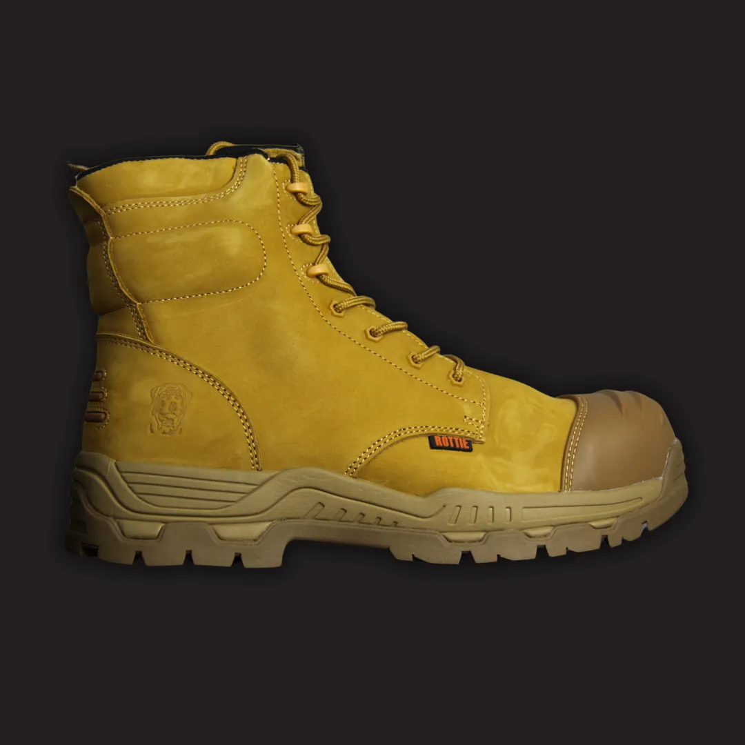 ROTTIE RWB9C - ZIPSIDE HIGH CUT SAFETY BOOT (COMPOSITE TOE)