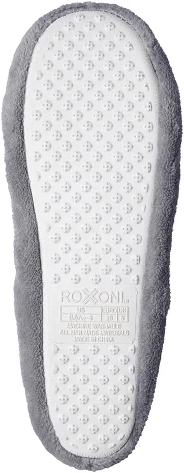 Roxoni Women's Terry Classic Cotton & Velour Ballerina Slippers (Pack of 2)