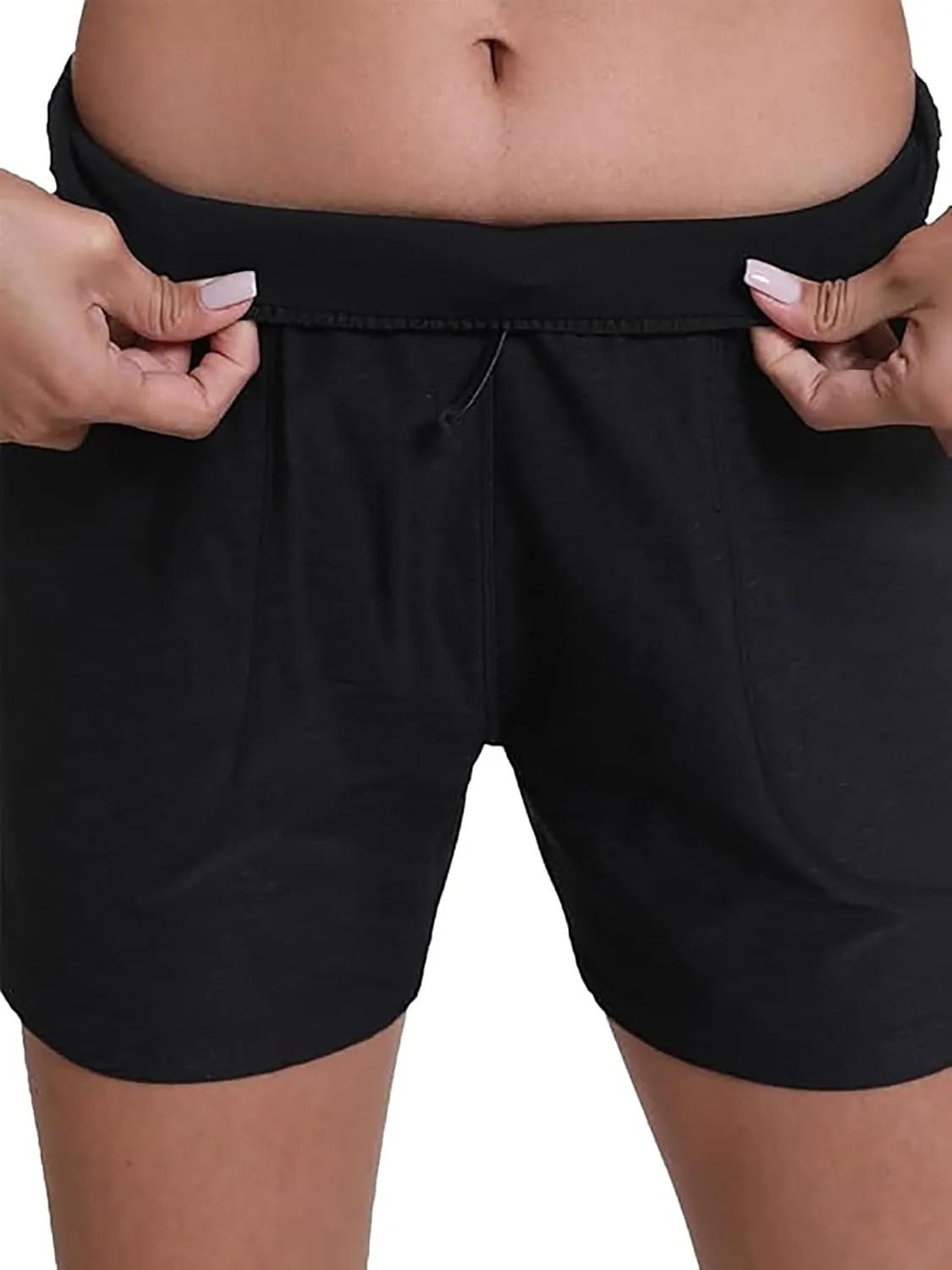 Rrosseyz Running Shorts for Womens with Liner High Waisted Lightweight Athletic Shorts with Pockets for Workout Gym Outdoor