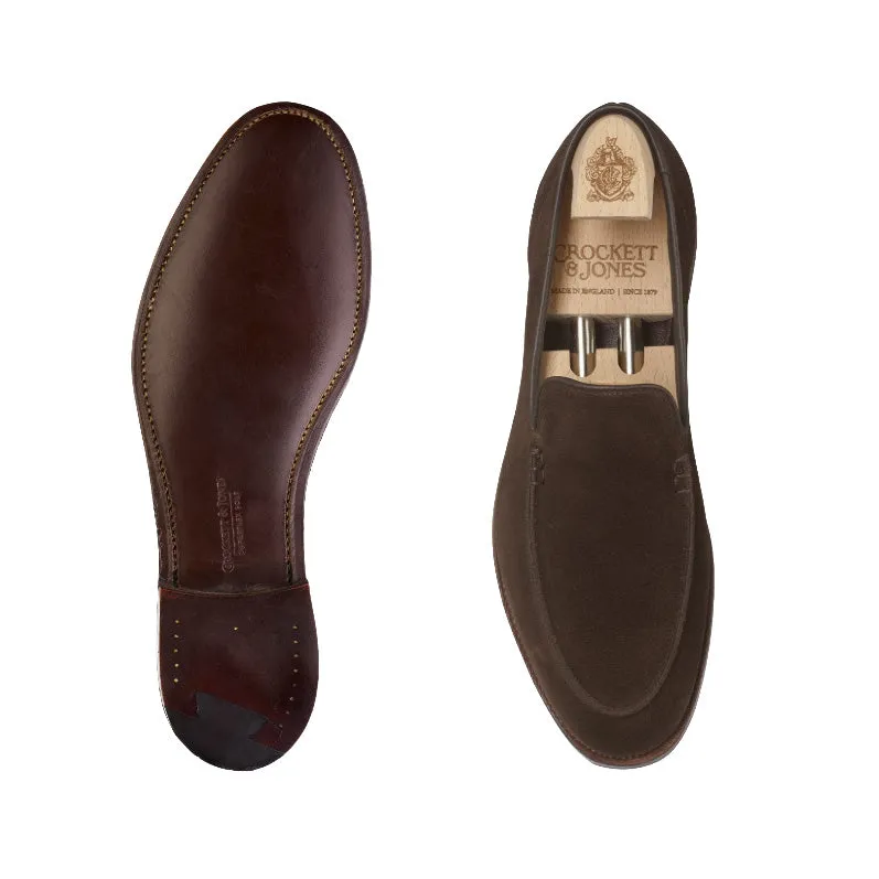 Salcombe Dark Brown Suede 'Superflex' Crockett & Jones