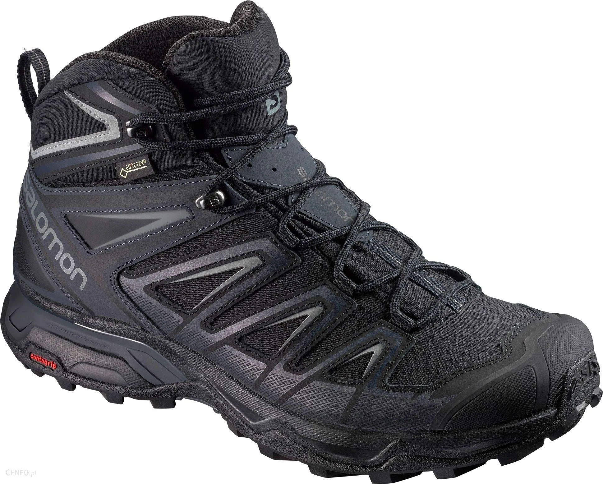 Salomon Men's X Ultra 3Mid Goretex Hiking Boot 7 Black/India Ink/Monument