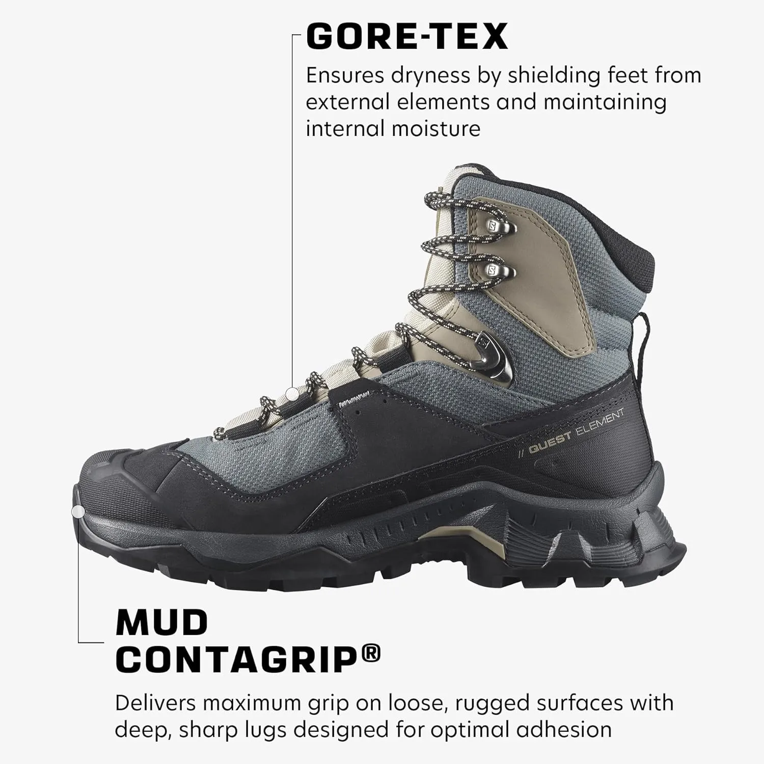 Salomon Women's QUEST ELEMENT GORE-TEX Leather Hiking Boot