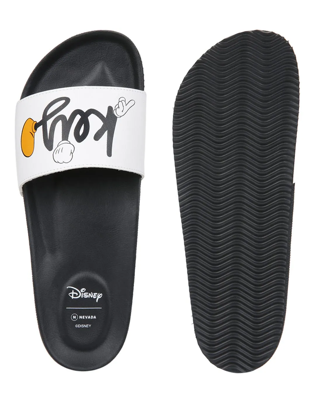 SANDAL SLIP ON TEXT