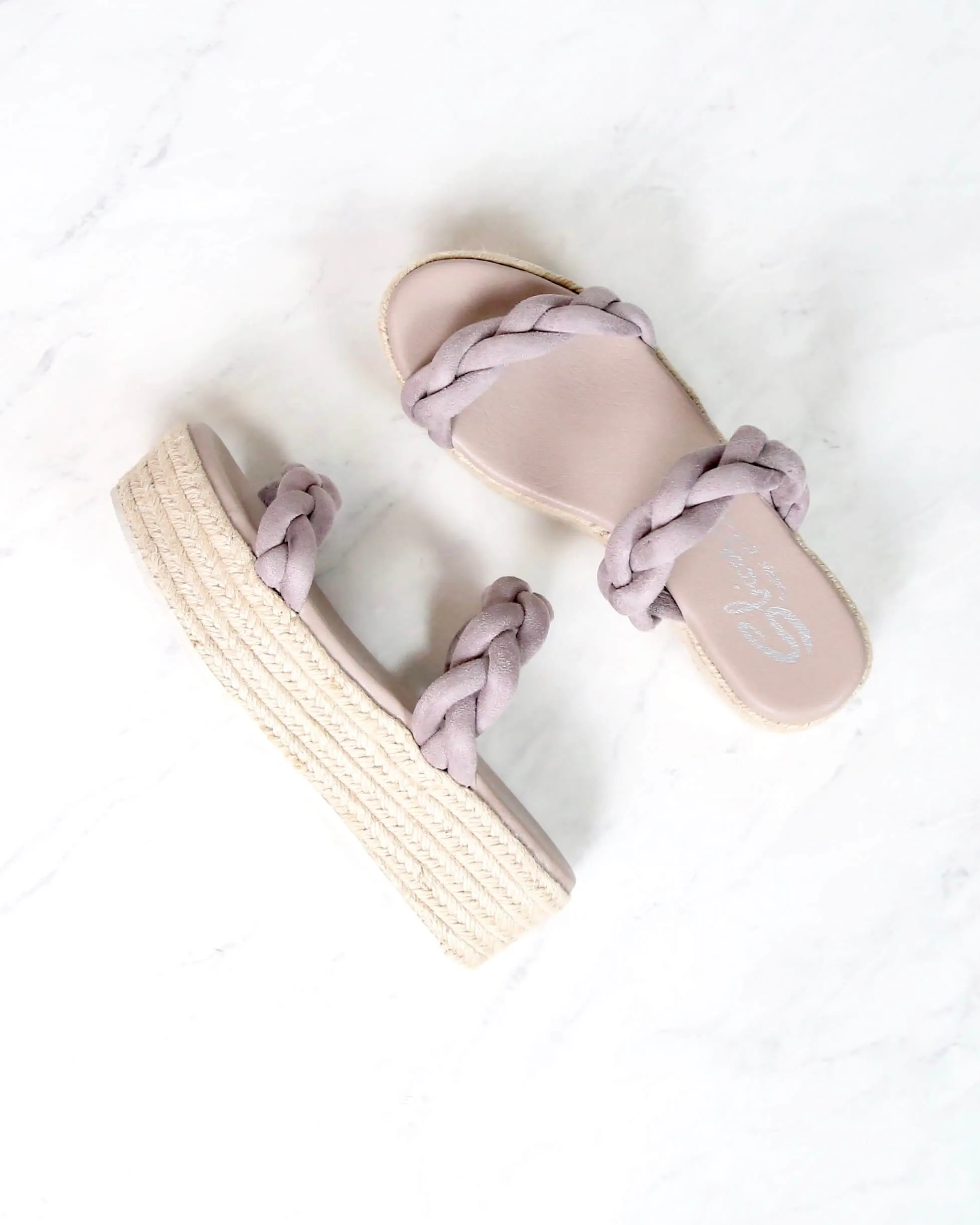 Sbicca Turner Slip On Espadrille Platfrom Sandal in Lavender