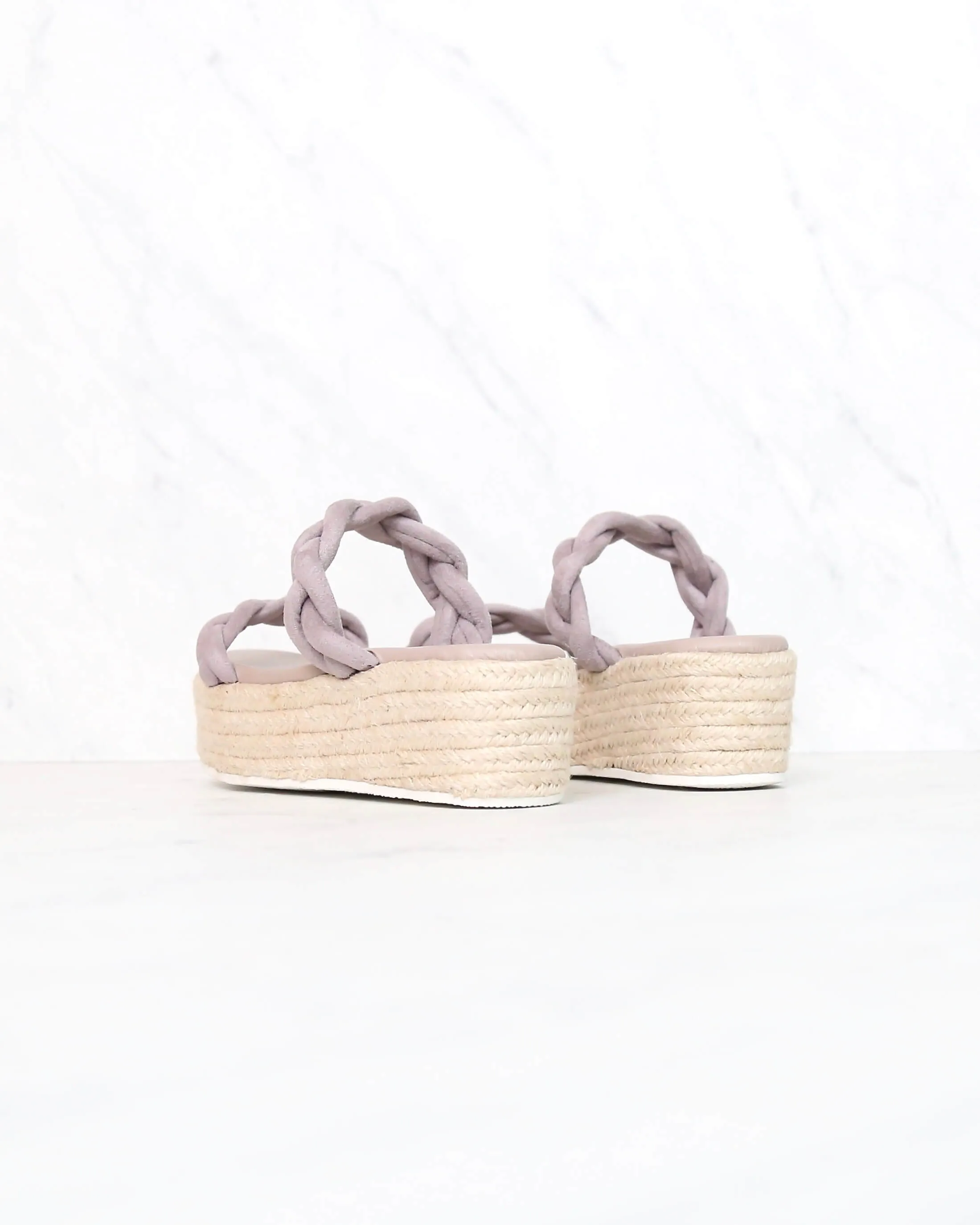 Sbicca Turner Slip On Espadrille Platfrom Sandal in Lavender