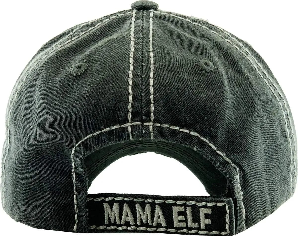 ScarvesMe Women's Oh Deer Christmas Vintage Washed Distressed Stitch Baseball Cap Hat