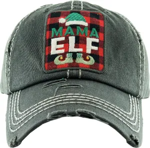 ScarvesMe Women's Oh Deer Christmas Vintage Washed Distressed Stitch Baseball Cap Hat