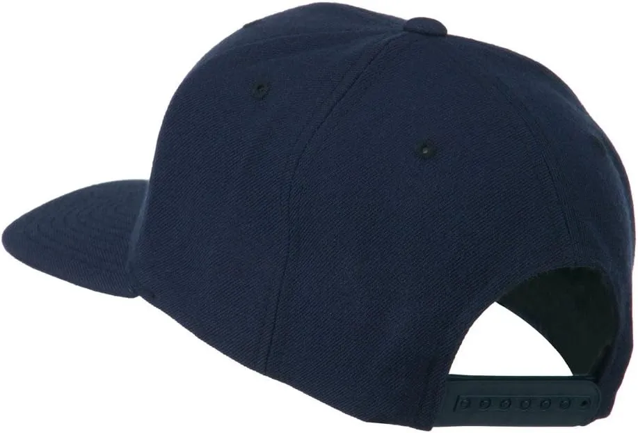 Script Diamond Embroidered Flat Bill Cap