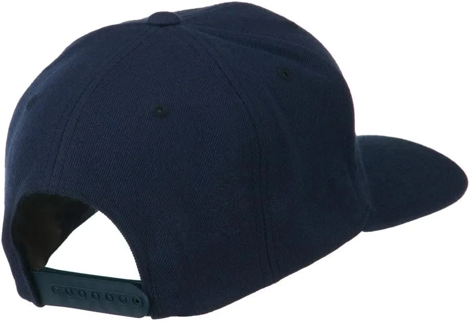 Script Diamond Embroidered Flat Bill Cap