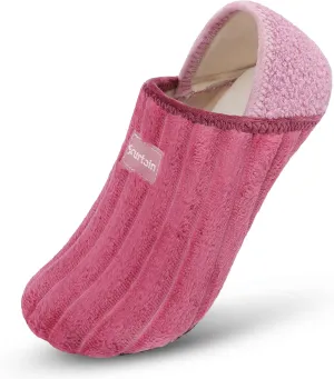 Scurtain Slippers for Women Men House Slipper Socks Lightweight Unisex Adults Barefoot Shoes Non-Slip Travel Slippers