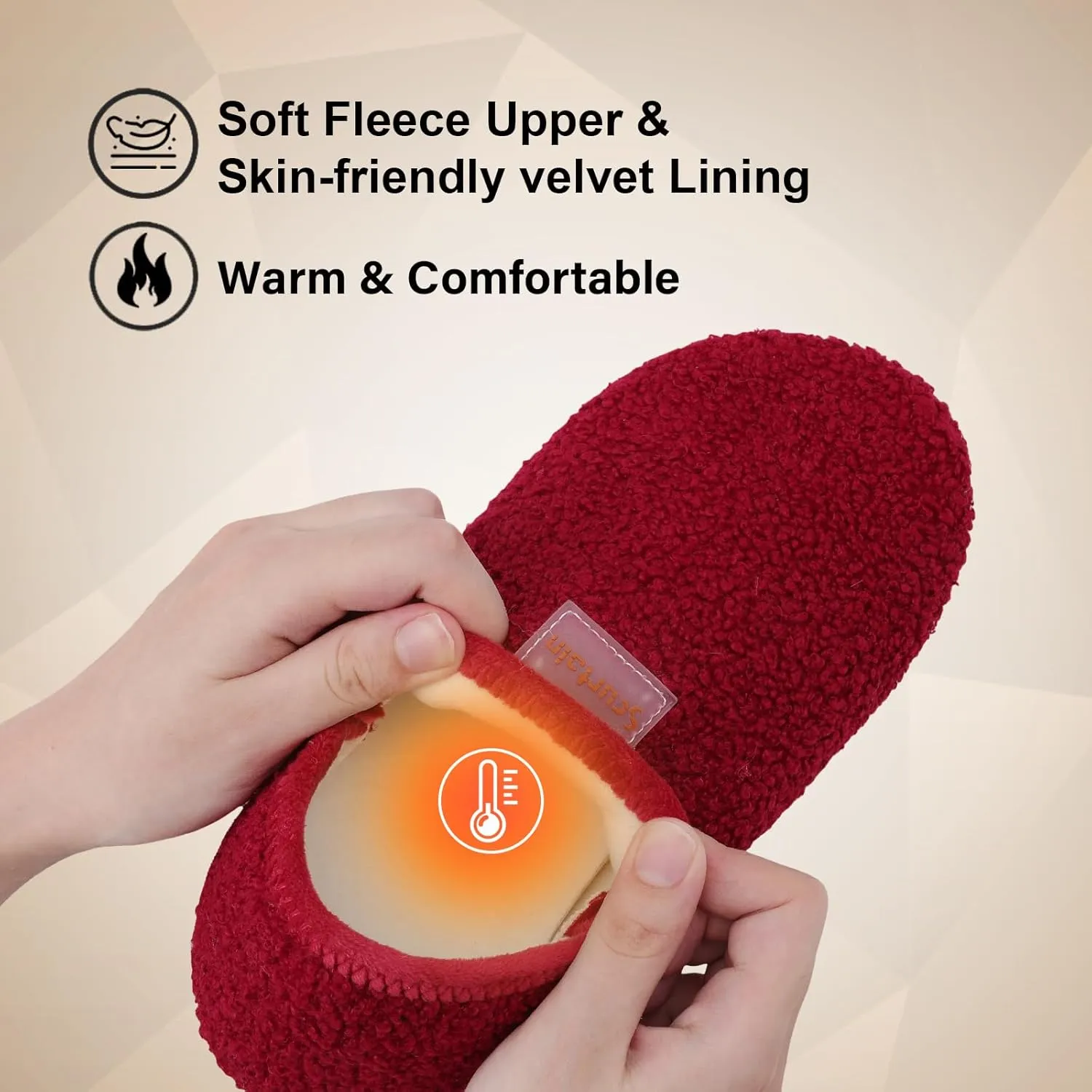 Scurtain Slippers for Women Men House Slipper Socks Lightweight Unisex Adults Barefoot Shoes Non-Slip Travel Slippers