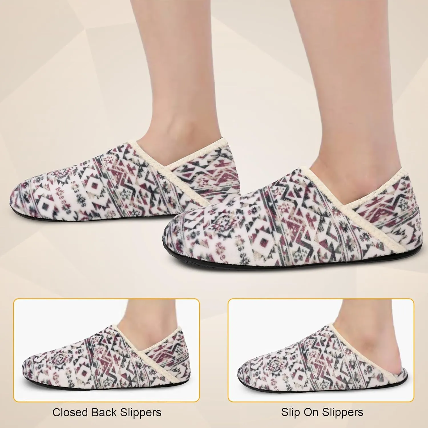 Scurtain Slippers for Women Men House Slipper Socks Lightweight Unisex Adults Barefoot Shoes Non-Slip Travel Slippers