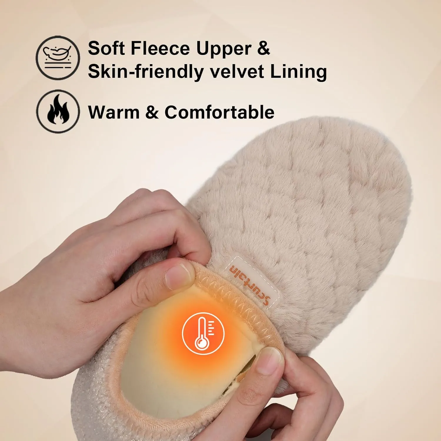 Scurtain Slippers for Women Men House Slipper Socks Lightweight Unisex Adults Barefoot Shoes Non-Slip Travel Slippers